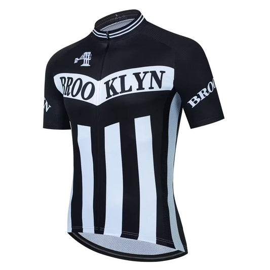 Brooklyn Black Short Sleeve Cycling Jersey