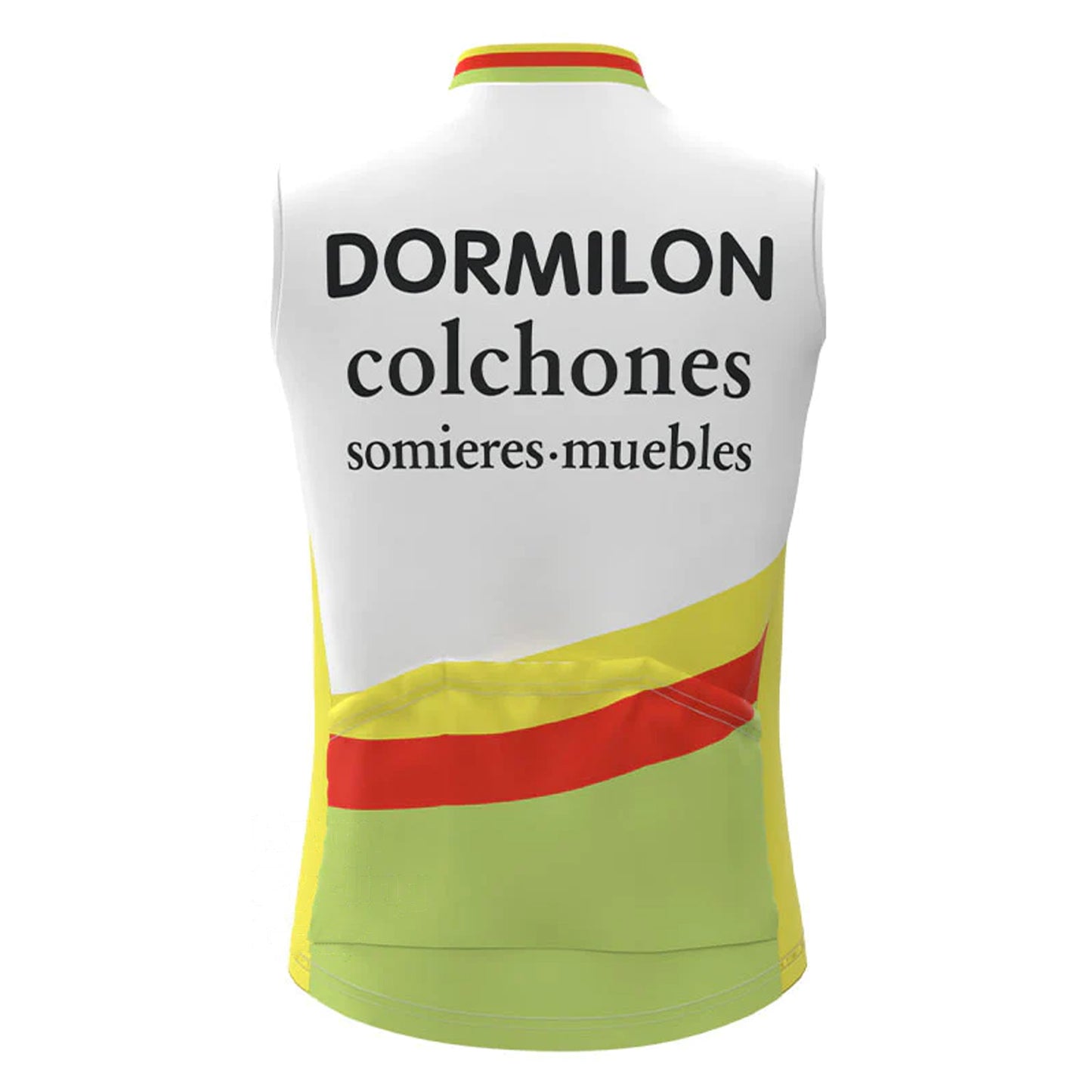 Dormilon Colchones White Green Retro MTB Cycling Vest