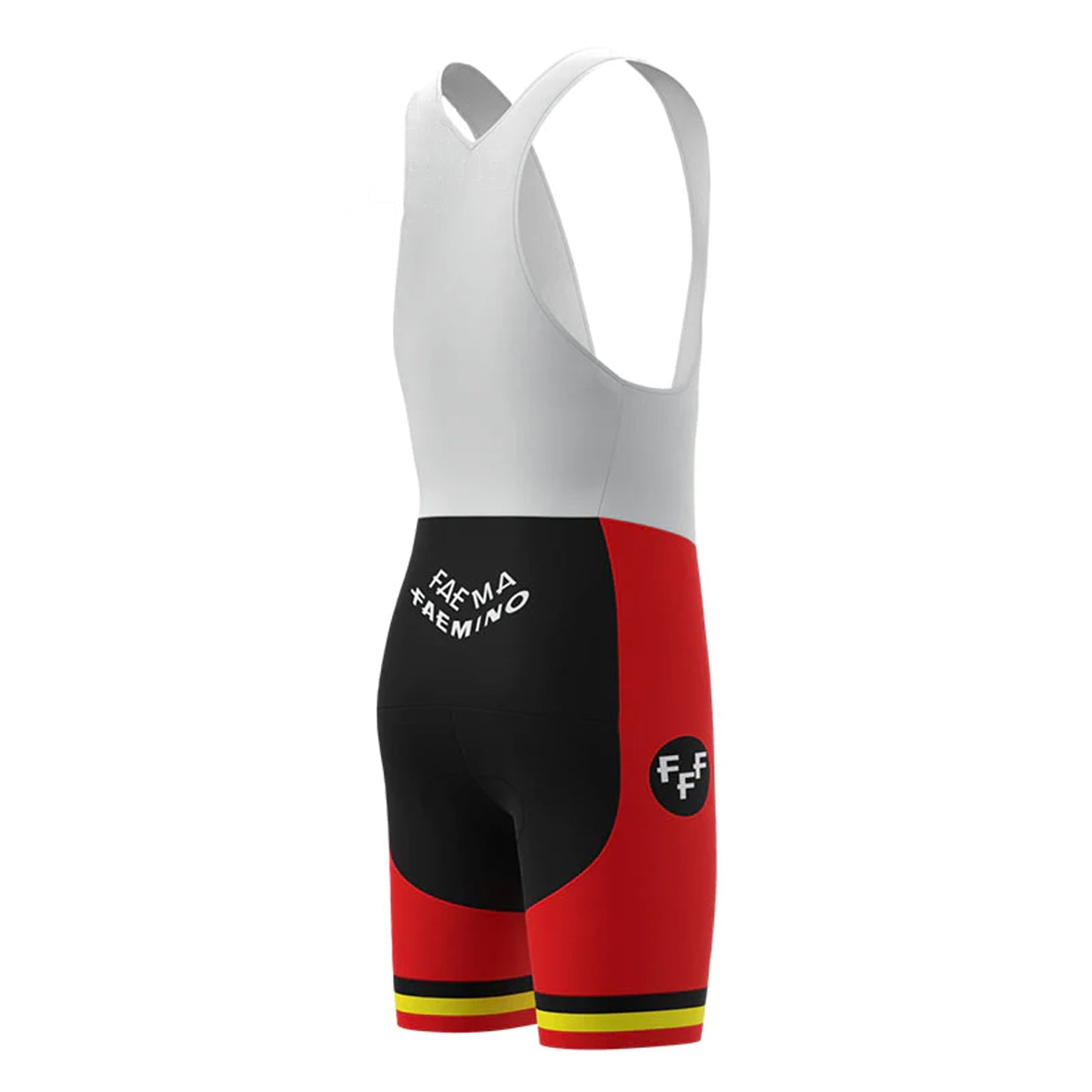 FAEMA White Red Vintage Short Sleeve Cycling Jersey Matching Set