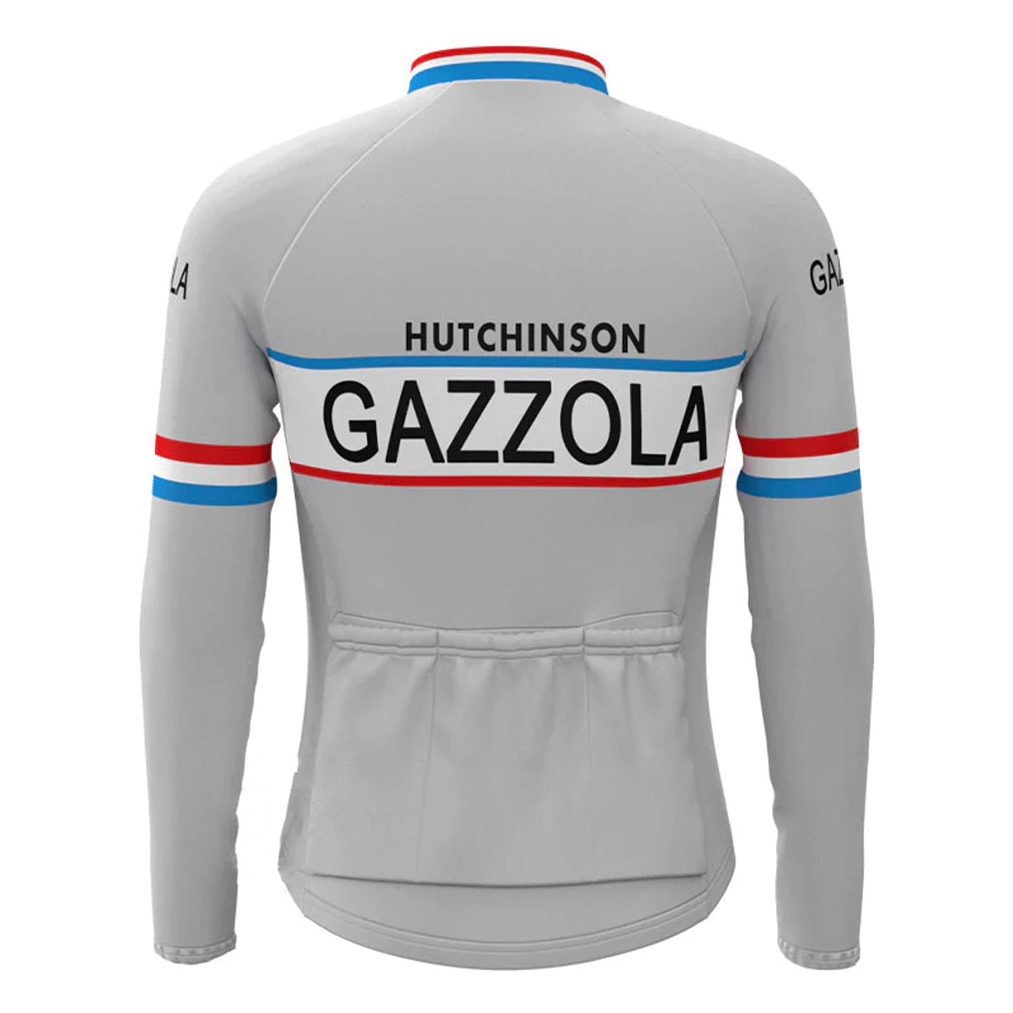 Gazzola Gray Long Sleeve Cycling Jersey Matching Set