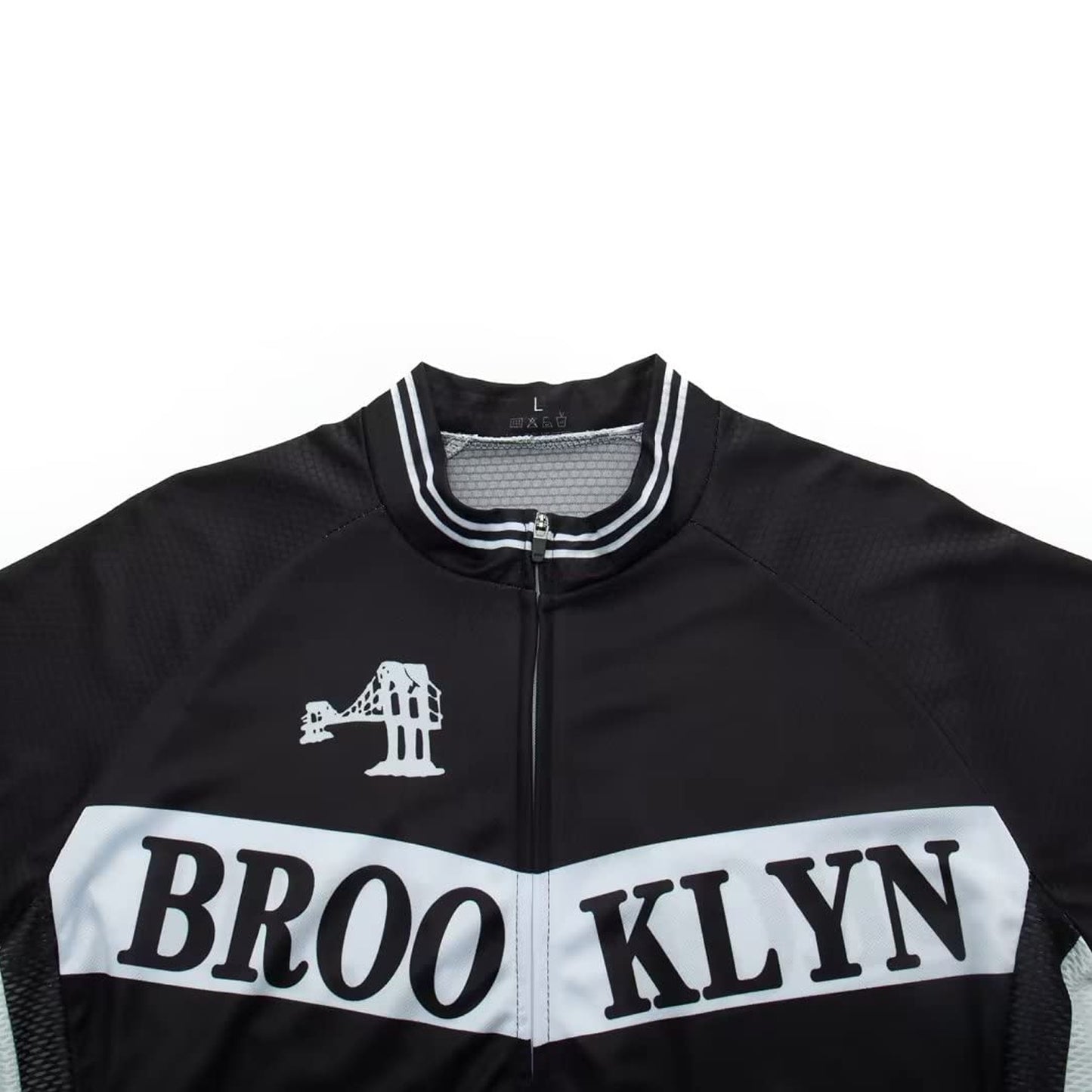 Brooklyn Black Short Sleeve Cycling Jersey