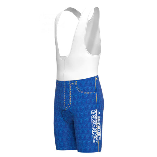 CARRERA Blue Vintage Cycling Bib Shorts