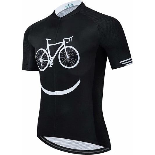 Black Short Sleeve Cycling Jersey