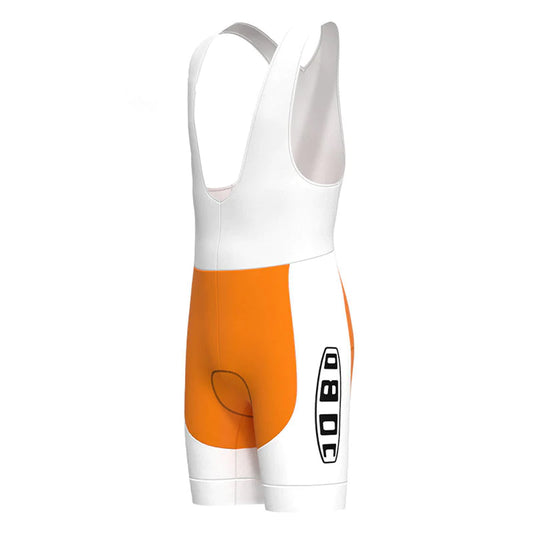 JOBO Orange Vintage Cycling Bib Shorts
