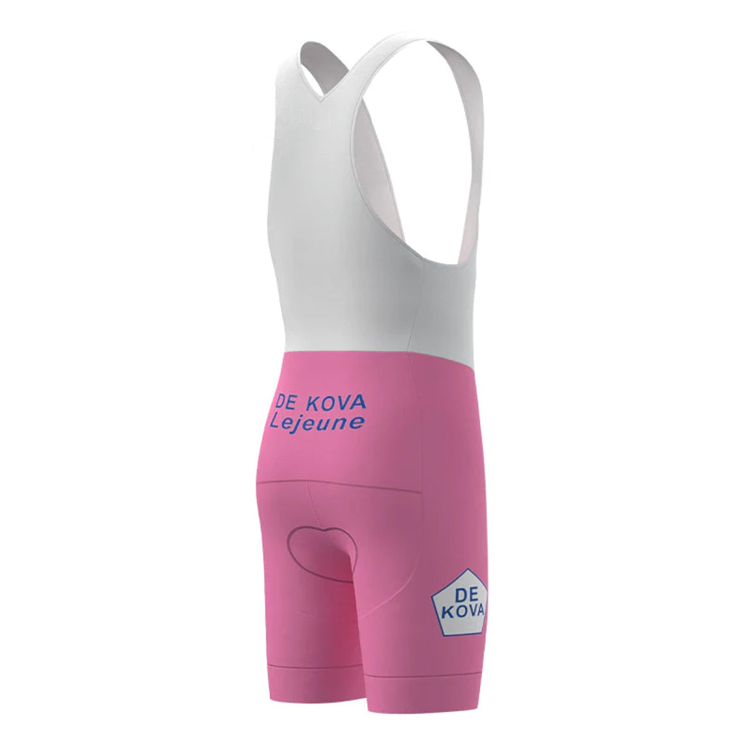 De Kova Lejeune Pink Vintage Cycling Bib Shorts
