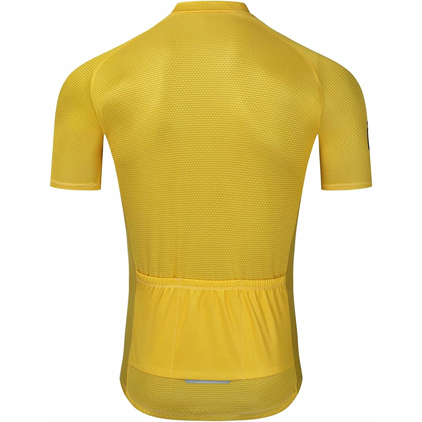 Yellow Short Sleeve Cycling Jersey