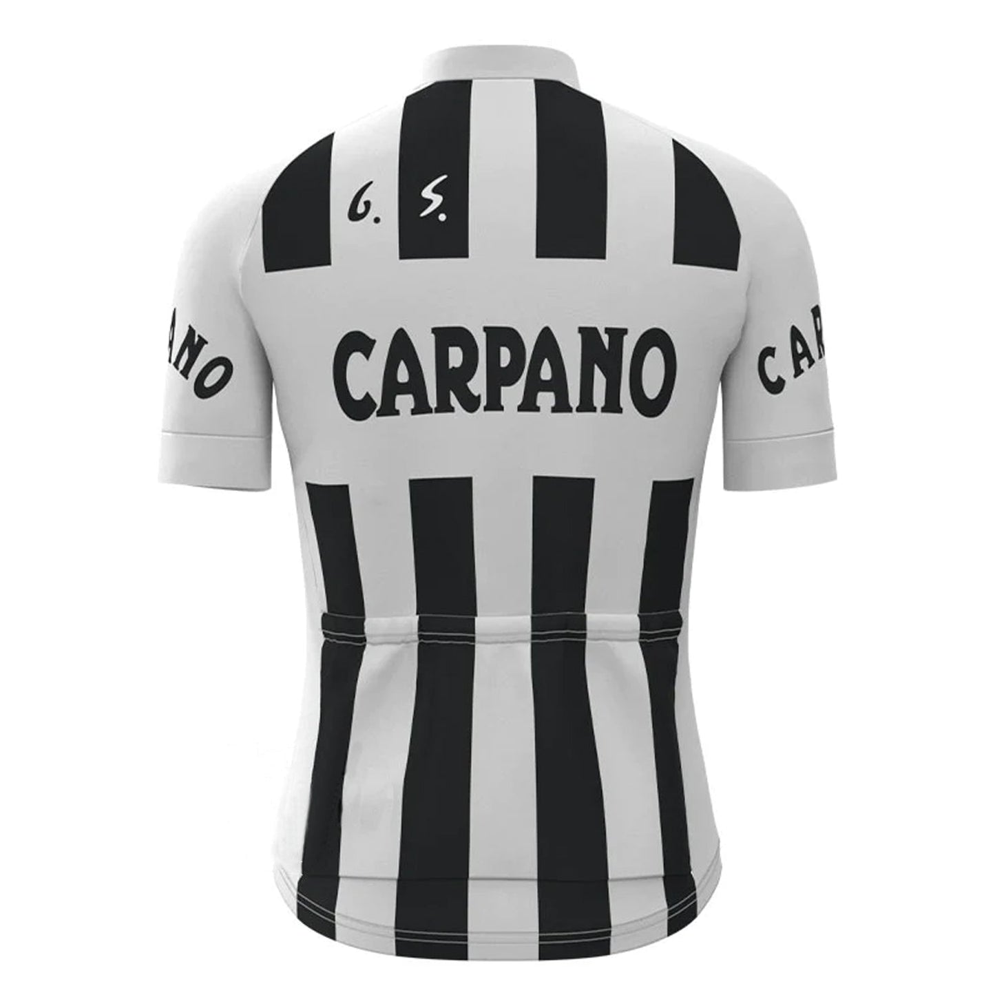 Carpano White Black Vintage Short Sleeve Cycling Jersey Matching Set