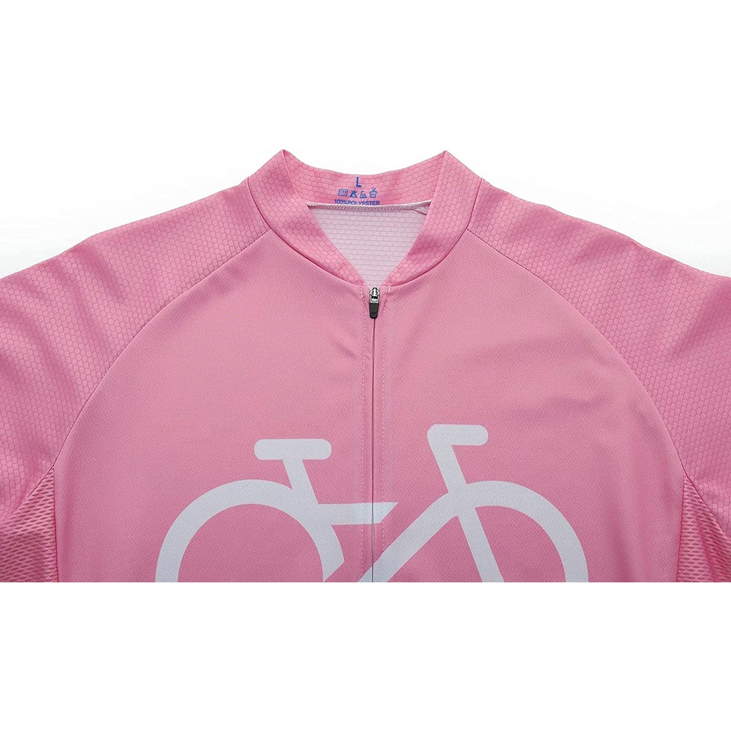 Pink Short Sleeve Cycling Jersey