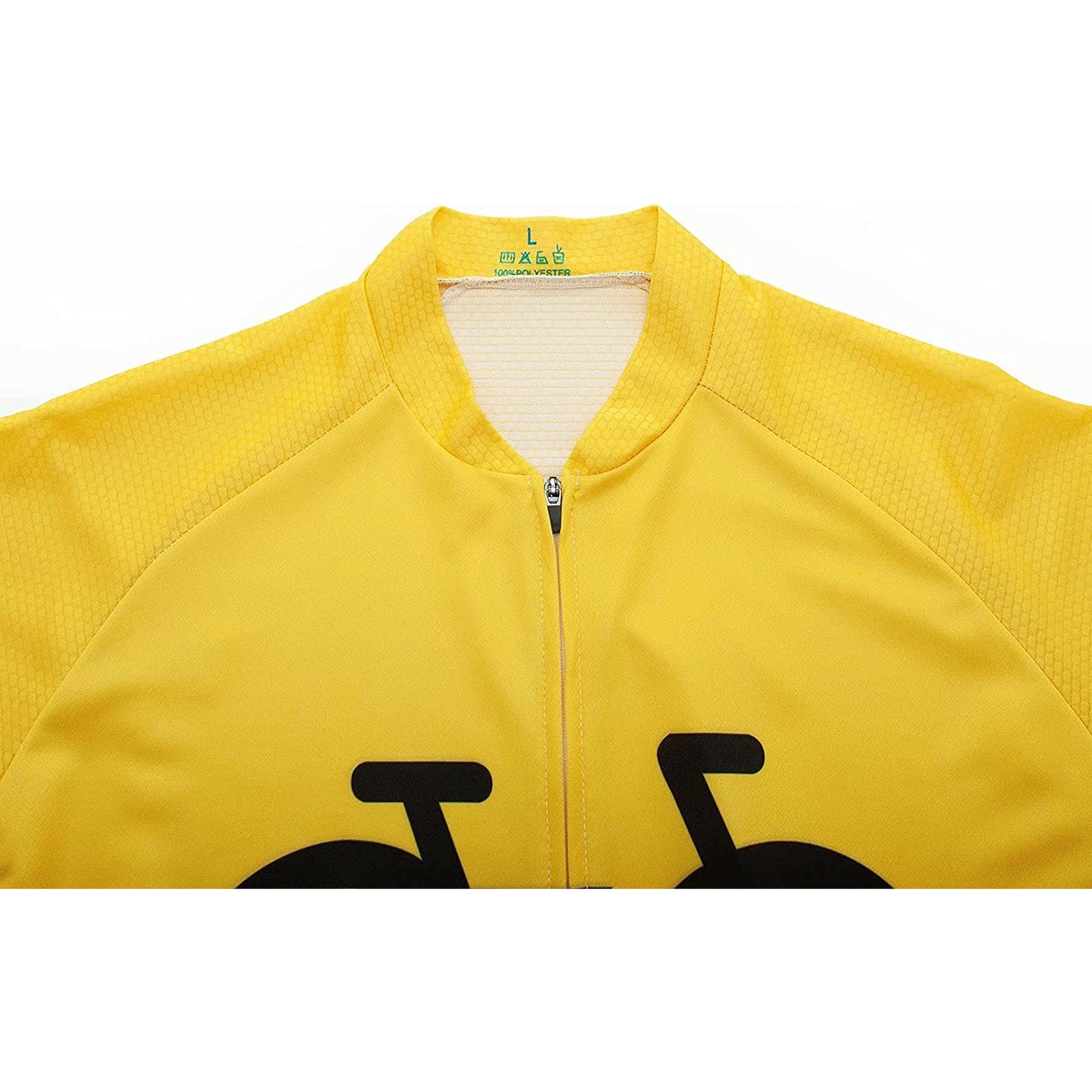 Yellow Short Sleeve Cycling Jersey