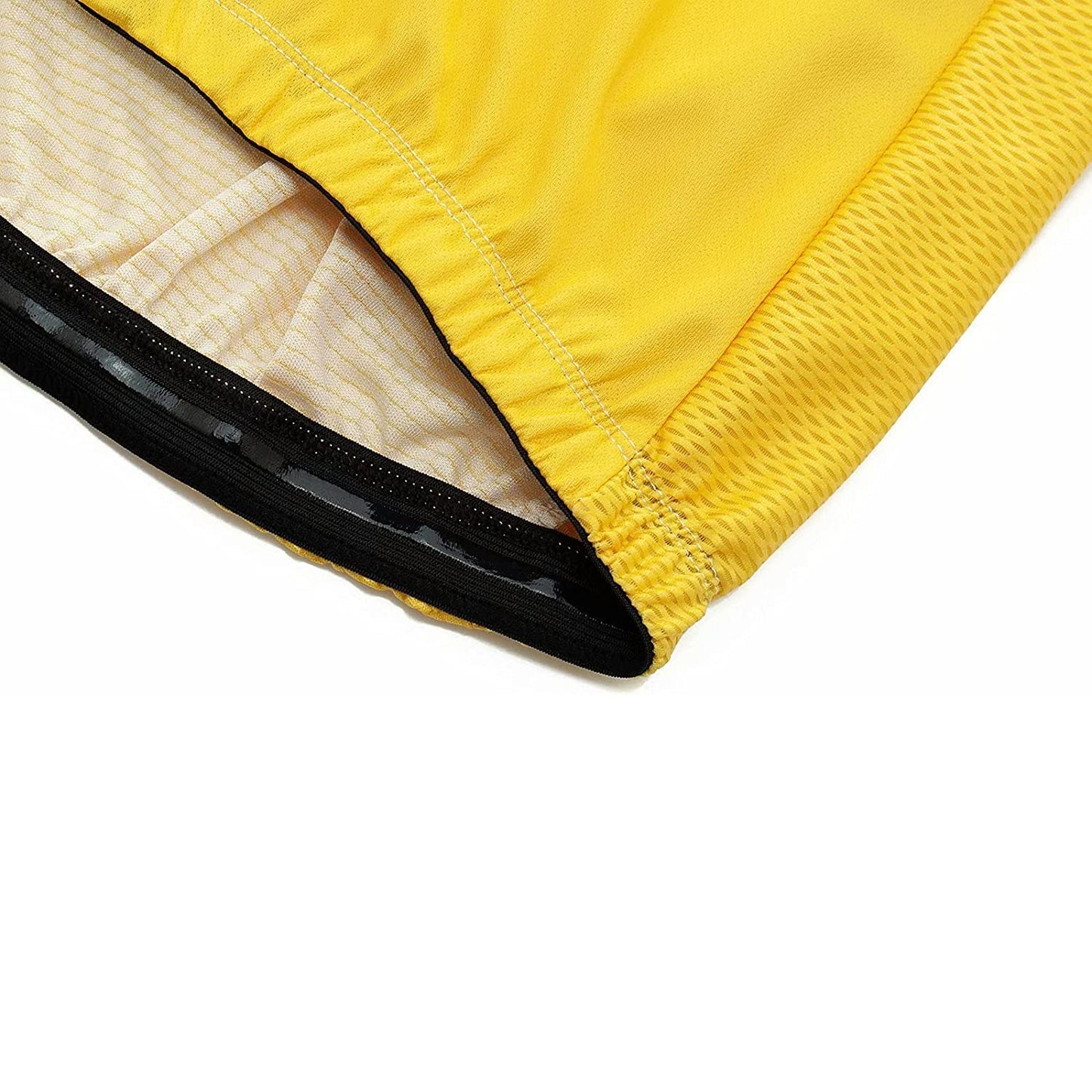 Yellow Short Sleeve Cycling Jersey