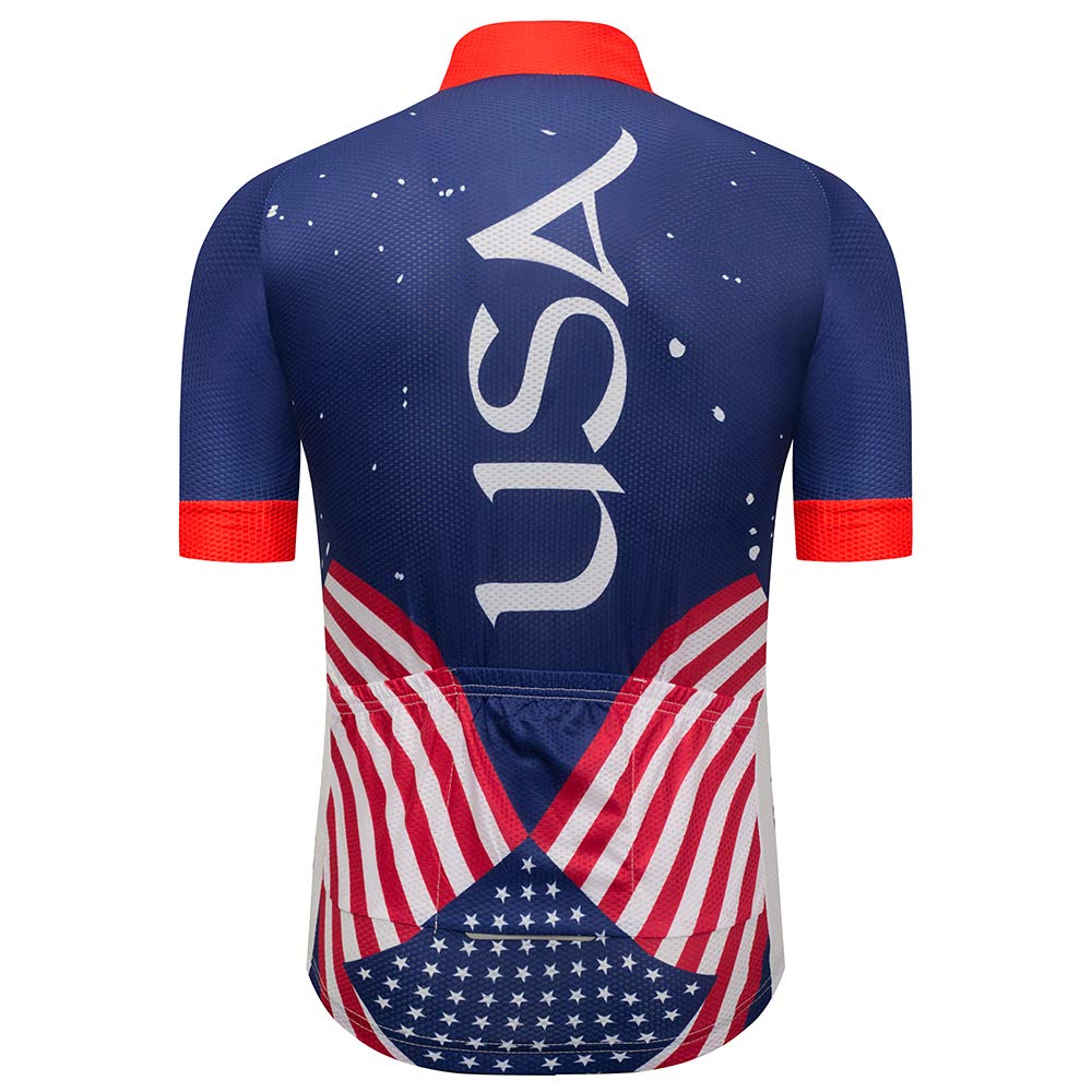 The USA Flag Short Sleeve Cycling Jersey