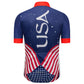 The USA Flag Funny MTB Short Sleeve Cycling Jersey Top
