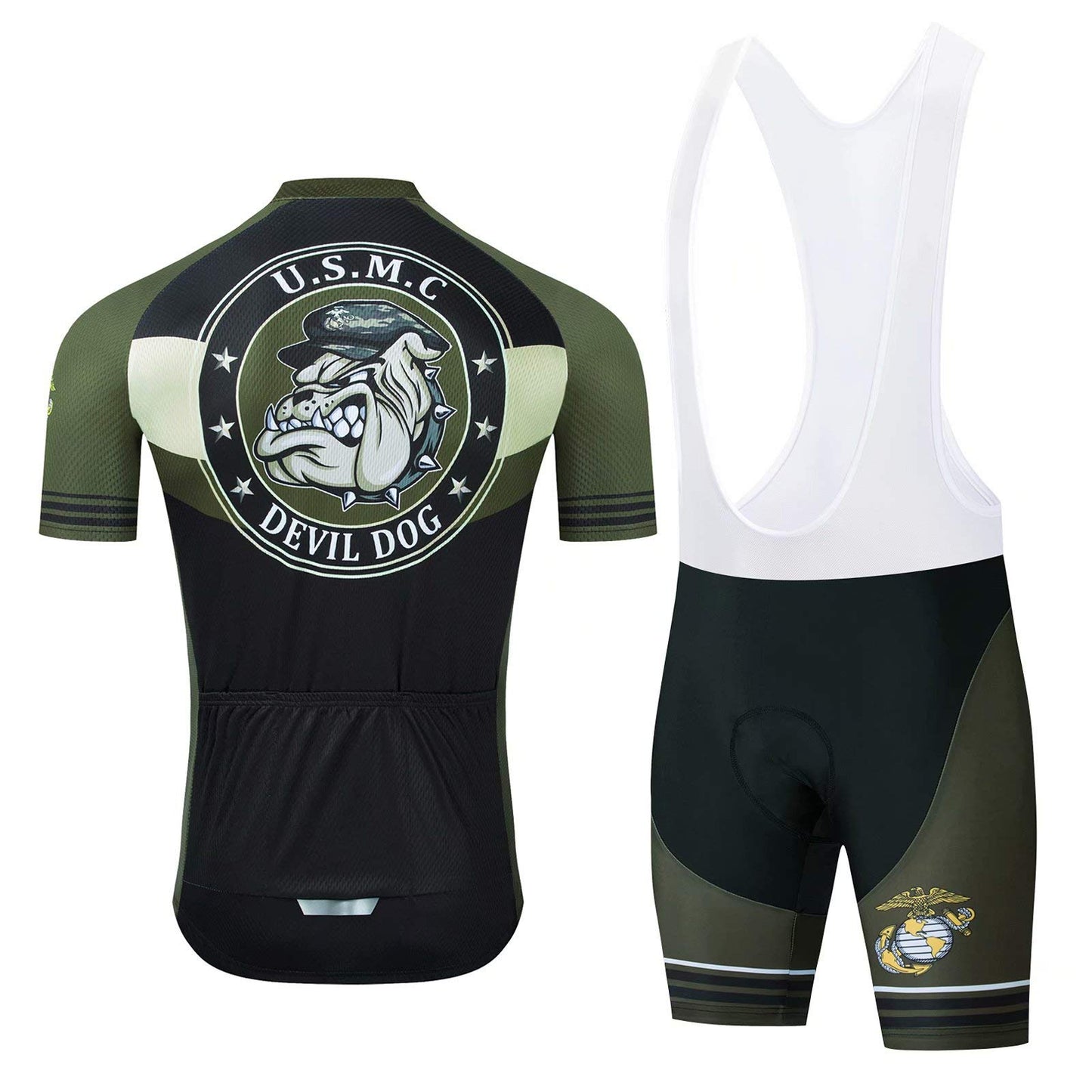 U.S Marine Corps Devil Dog Cycling Jersey Matching Kits