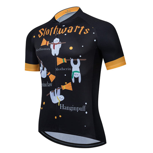 Sloth Warts Halloween Funny MTB Short Sleeve Cycling Jersey Top
