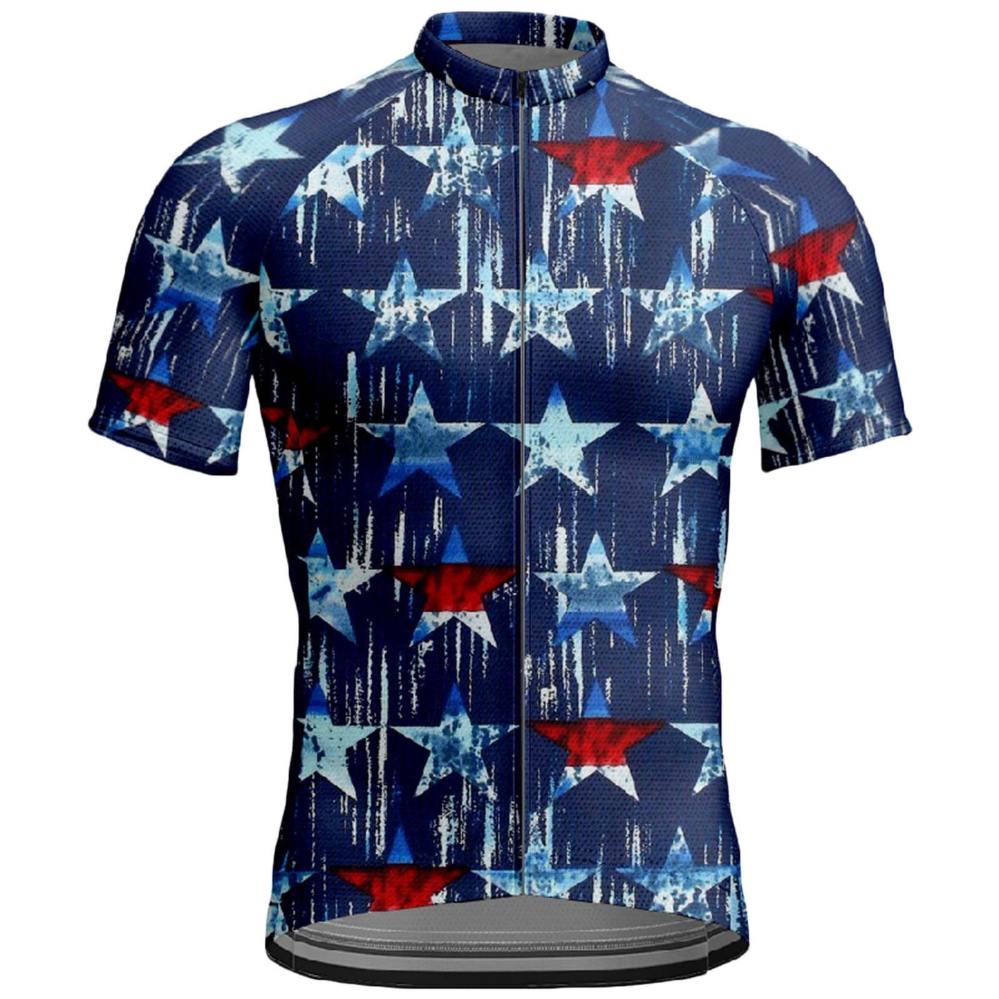 Vintage USA Flag Short Sleeve Cycling Jersey