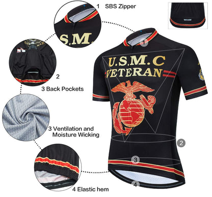 U.S Marine Corps Eagle Cycling Jersey Matching Kits