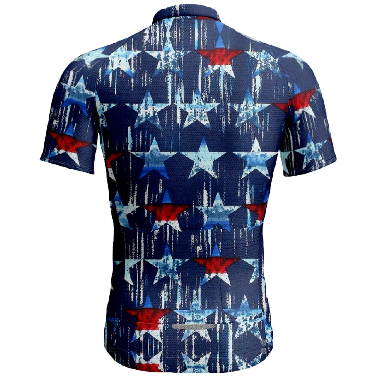 Vintage USA Flag Short Sleeve Cycling Jersey