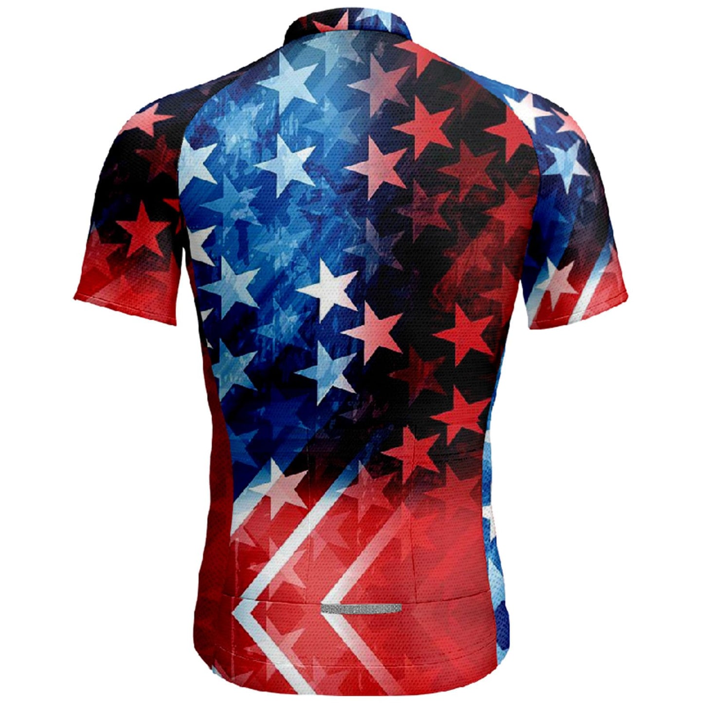 American Flag Funny MTB Short Sleeve Cycling Jersey Top