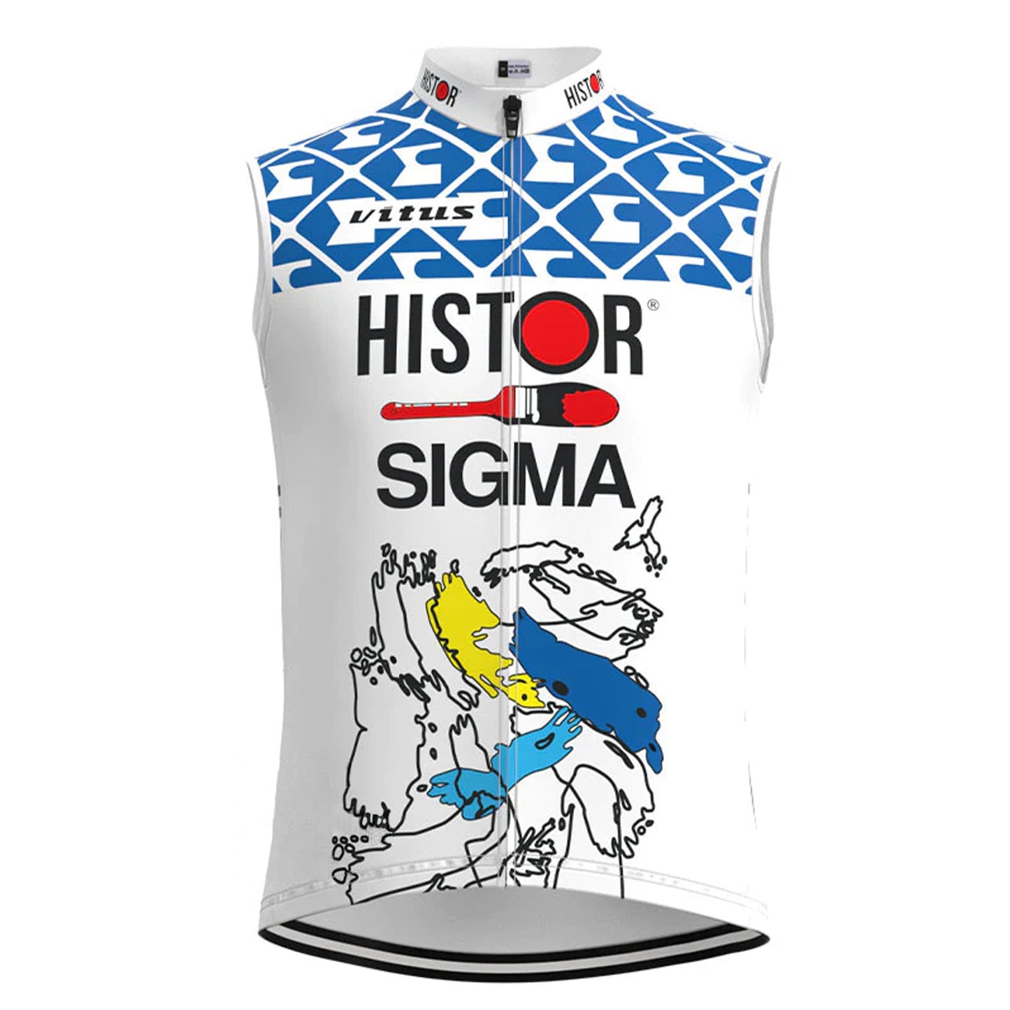 Histor Sigma White Retro MTB Cycling Vest