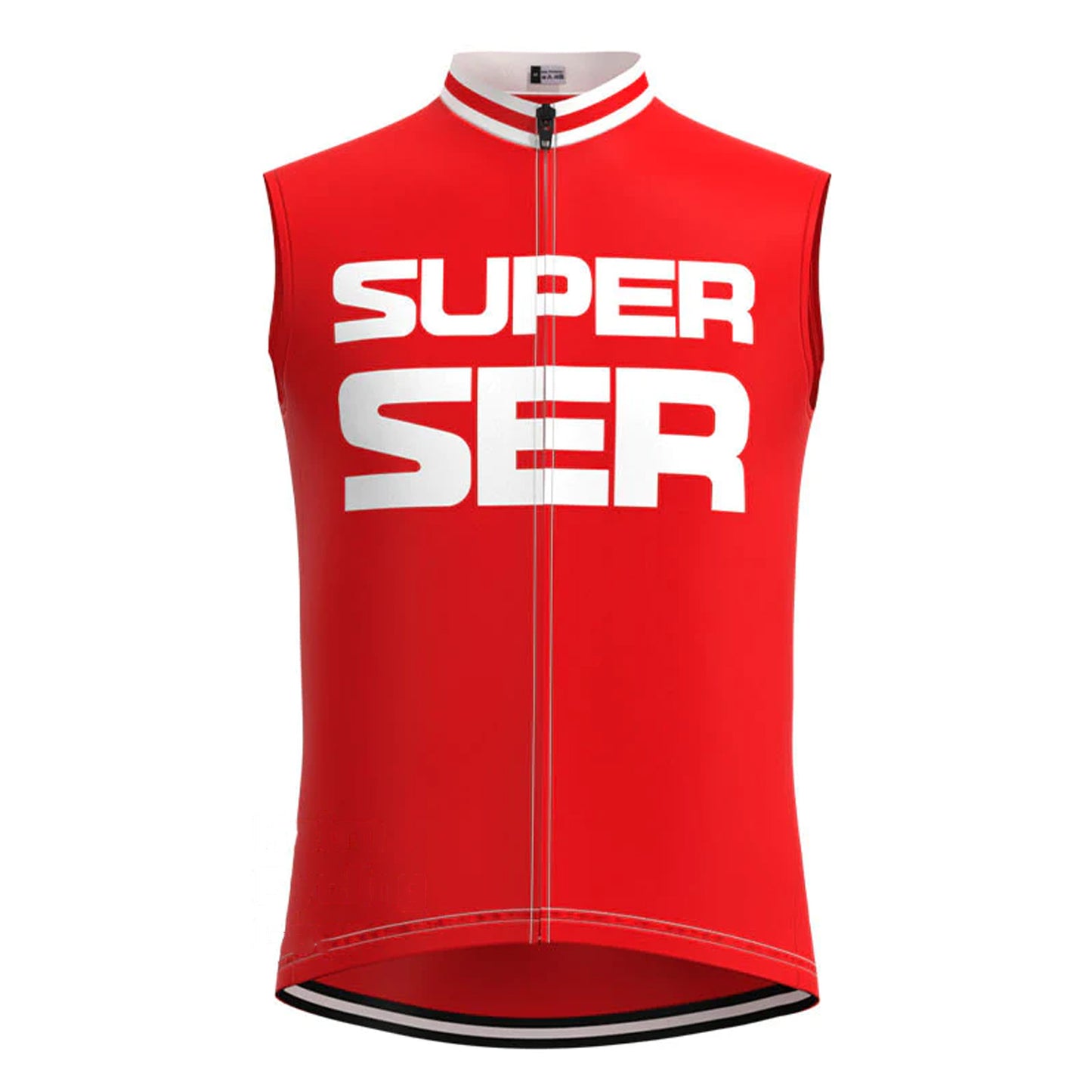 Super Ser Red Retro MTB Cycling Vest