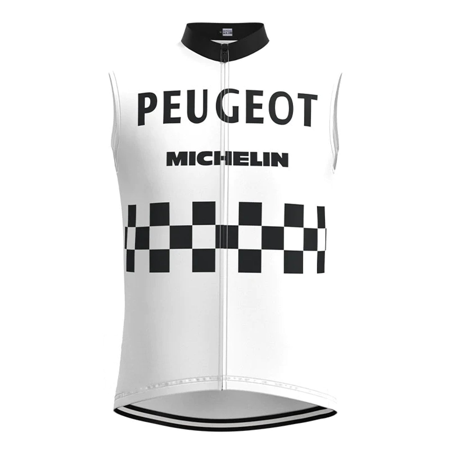 Peugeot White Retro MTB Cycling Vest