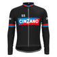 Cinzano Black Long Sleeve Cycling Jersey Matching Set