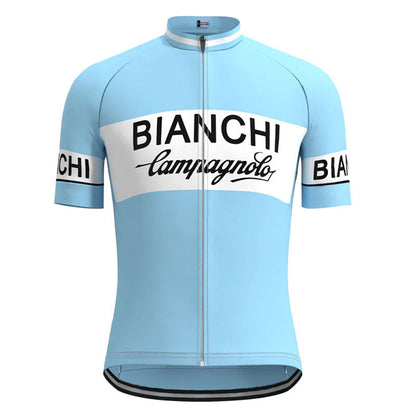 BIANCHI Blauwe Vintage Fietsshirt Top