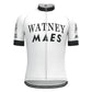 Watney Maes White Vintage Short Sleeve Cycling Jersey Matching Set