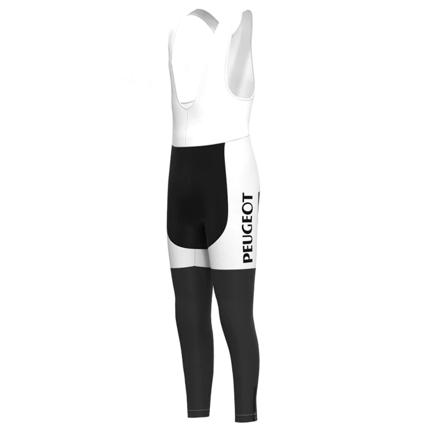 Peugeot White Long Sleeve Cycling Jersey Matching Set