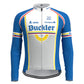 Buckler Blue Long Sleeve Cycling Jersey Matching Set