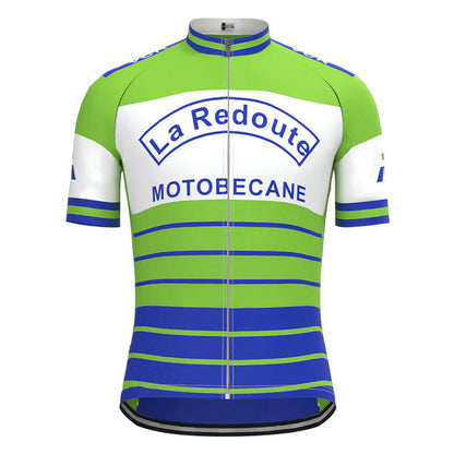 La Redoute Green Short Sleeve Vintage Cycling Jersey Top
