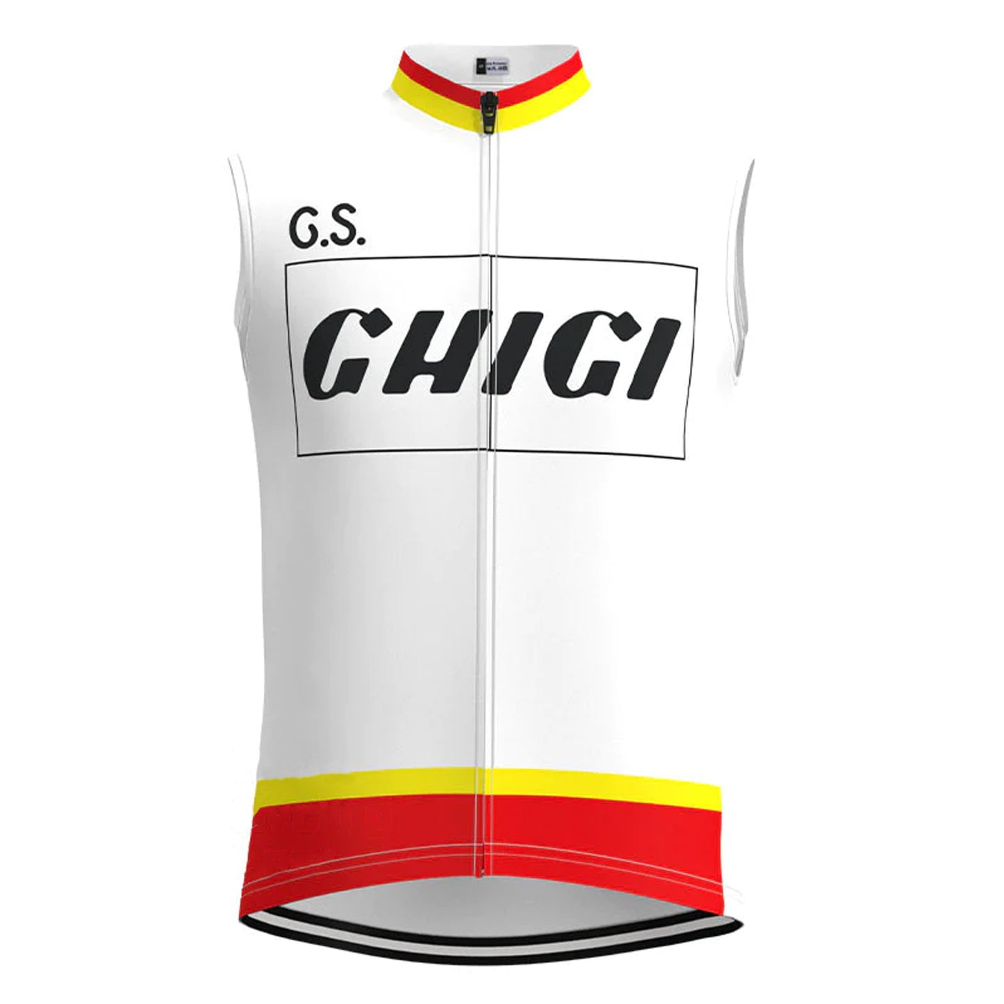 Ghigi White Retro MTB Cycling Vest