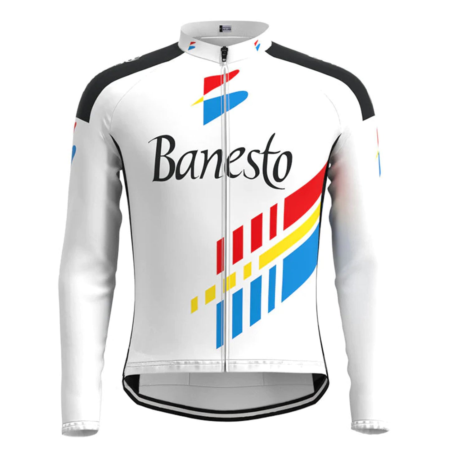 Banesto White Long Sleeve Cycling Jersey Matching Set