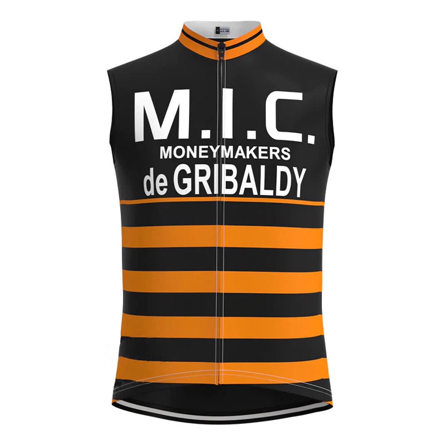 M.I.C Orange Black Retro MTB Cycling Vest