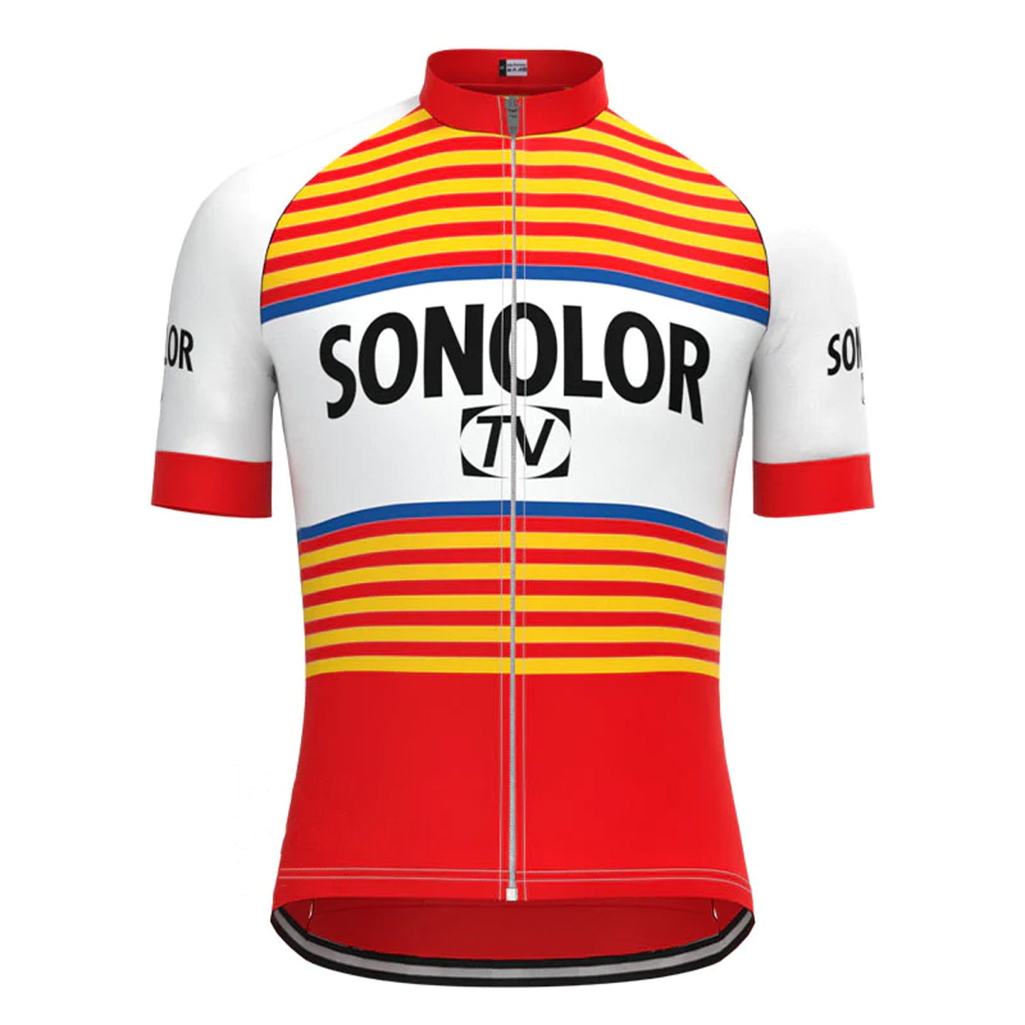 SONOLOR Red Vintage Short Sleeve Cycling Jersey Matching Set