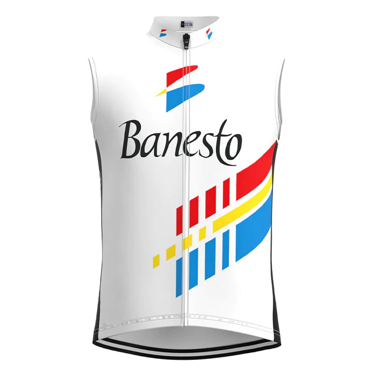 Banesto White Retro MTB Cycling Vest