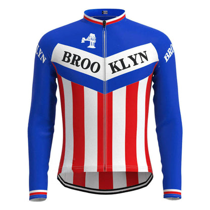 Brooklyn Blue Long Sleeve Cycling Jersey Matching Set