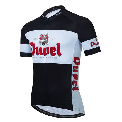 Beer Duvel Black Short Sleeve Cycling Jersey