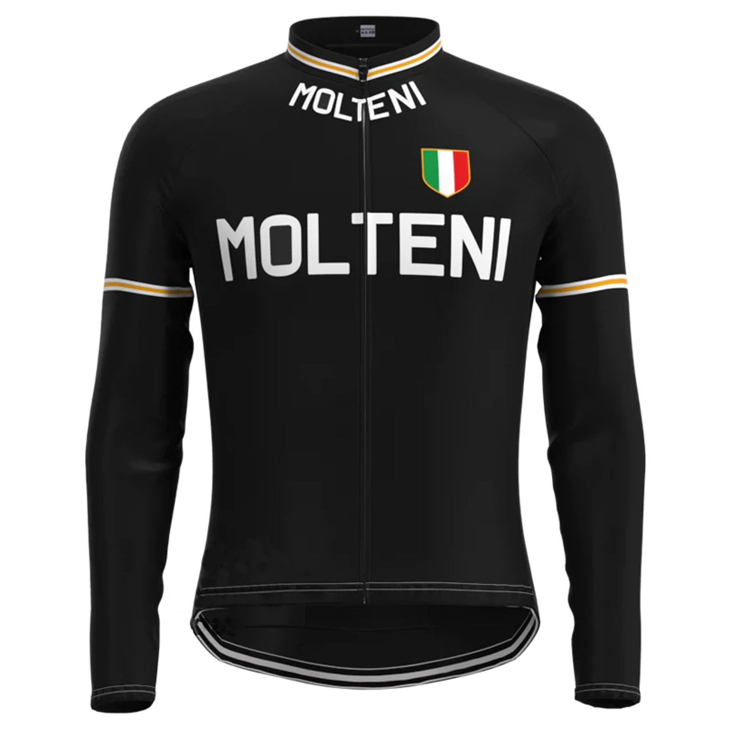 Molteni Black Long Sleeve Cycling Jersey Matching Set
