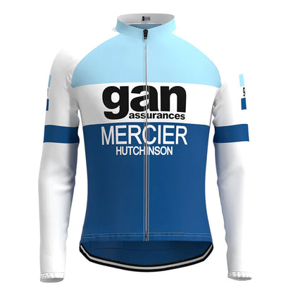Gan Blue Long Sleeve Cycling Jersey Matching Set