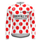Brooklyn Chewing Gum Red Vintage Long Sleeve Cycling Jersey Matching Set
