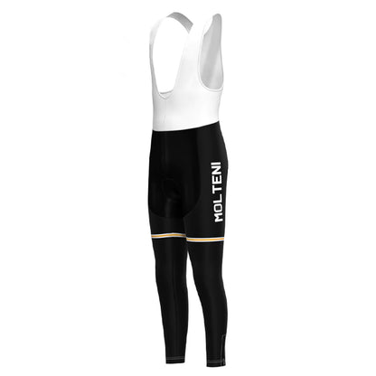 Molteni Black Long Sleeve Cycling Jersey Matching Set