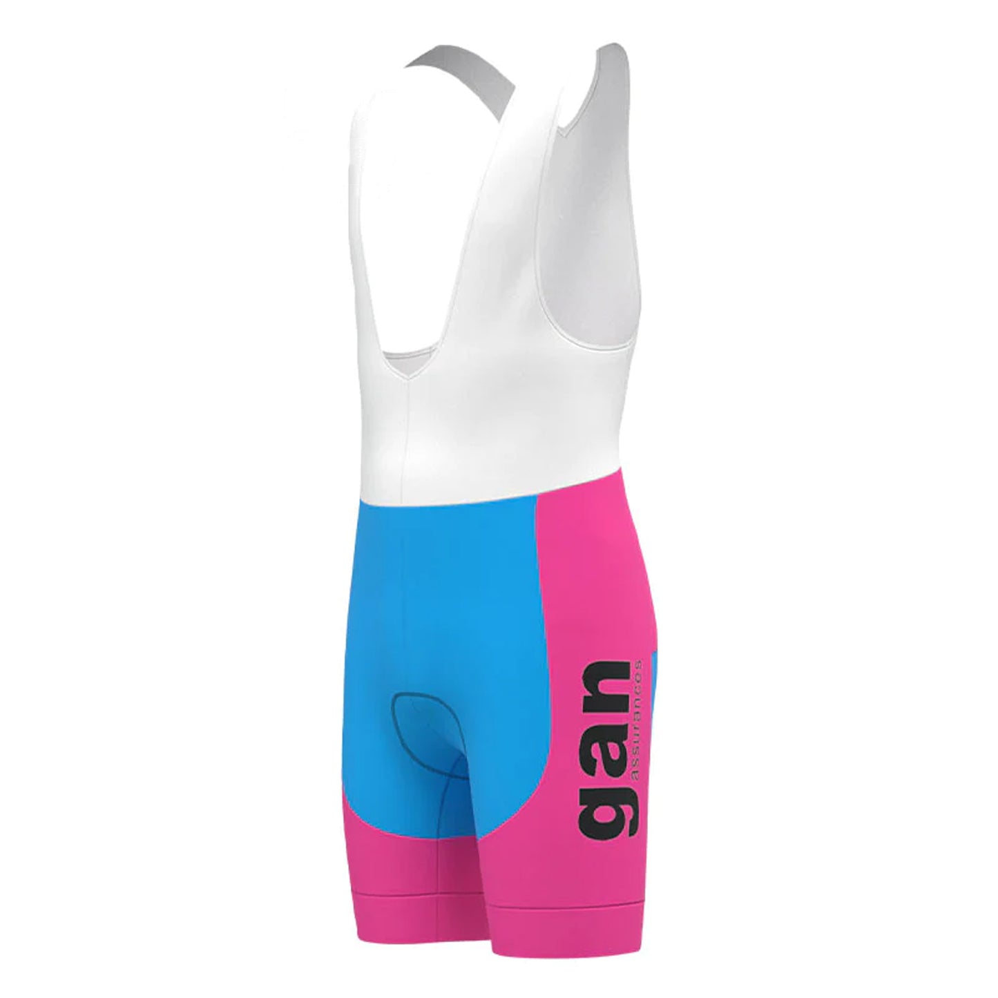 Gan Mercier Hutchinson Blue Pink Vintage Cycling Bib Shorts