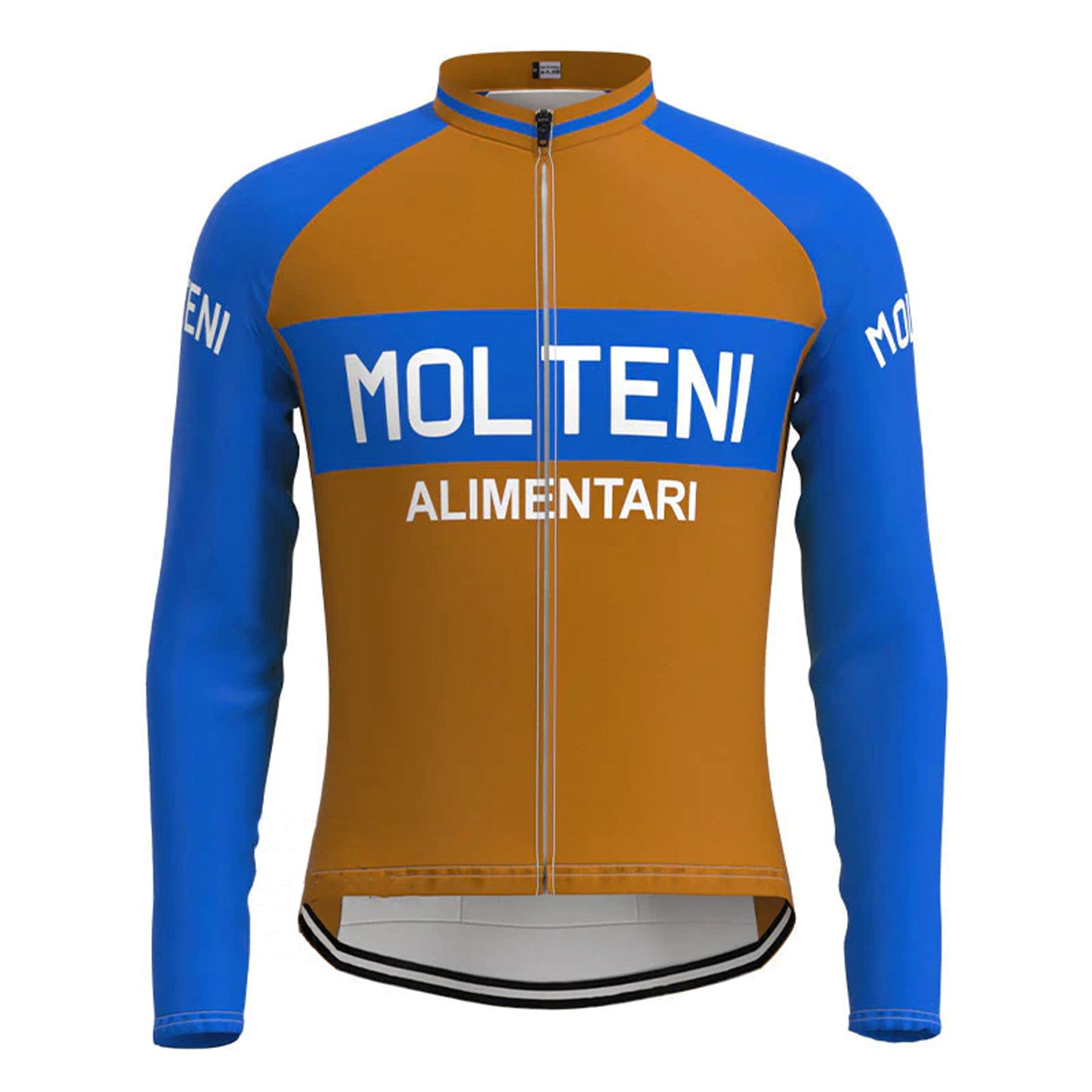 Molteni Brown Long Sleeve Cycling Jersey Matching Set