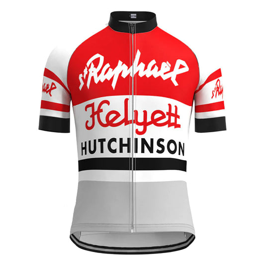 Helyett Red Vintage Short Sleeve Cycling Jersey Top