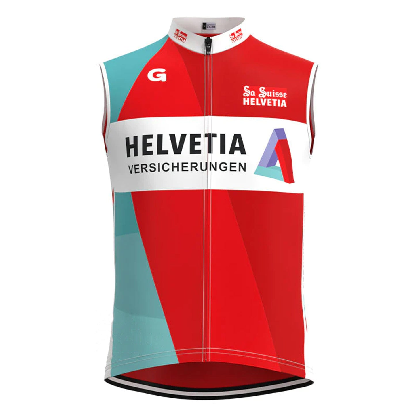 Helvetia La Suisse Red Retro MTB Cycling Vest