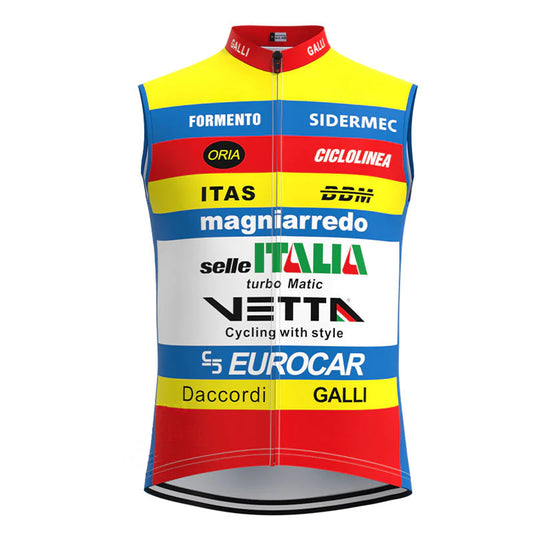 Selle Vetta Yellow Red Retro MTB Cycling Vest