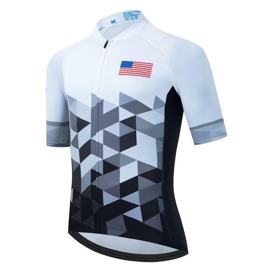 The USA Funny MTB Short Sleeve Cycling Jersey Top