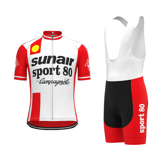 SUNAIR Sport 80 Vintage Short Sleeve Cycling Jersey Matching Set