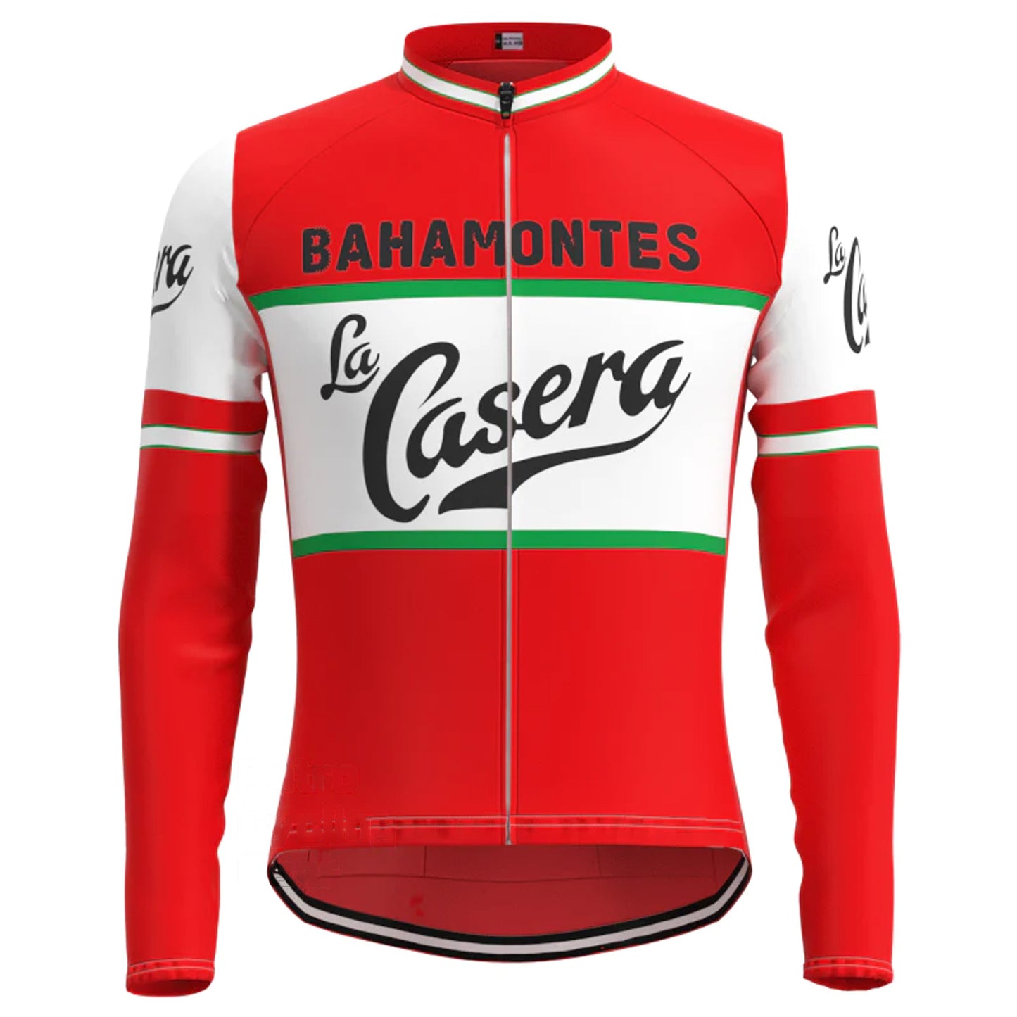 La Casera Peña Bahamontes Red Long Sleeve Cycling Jersey Matching Set